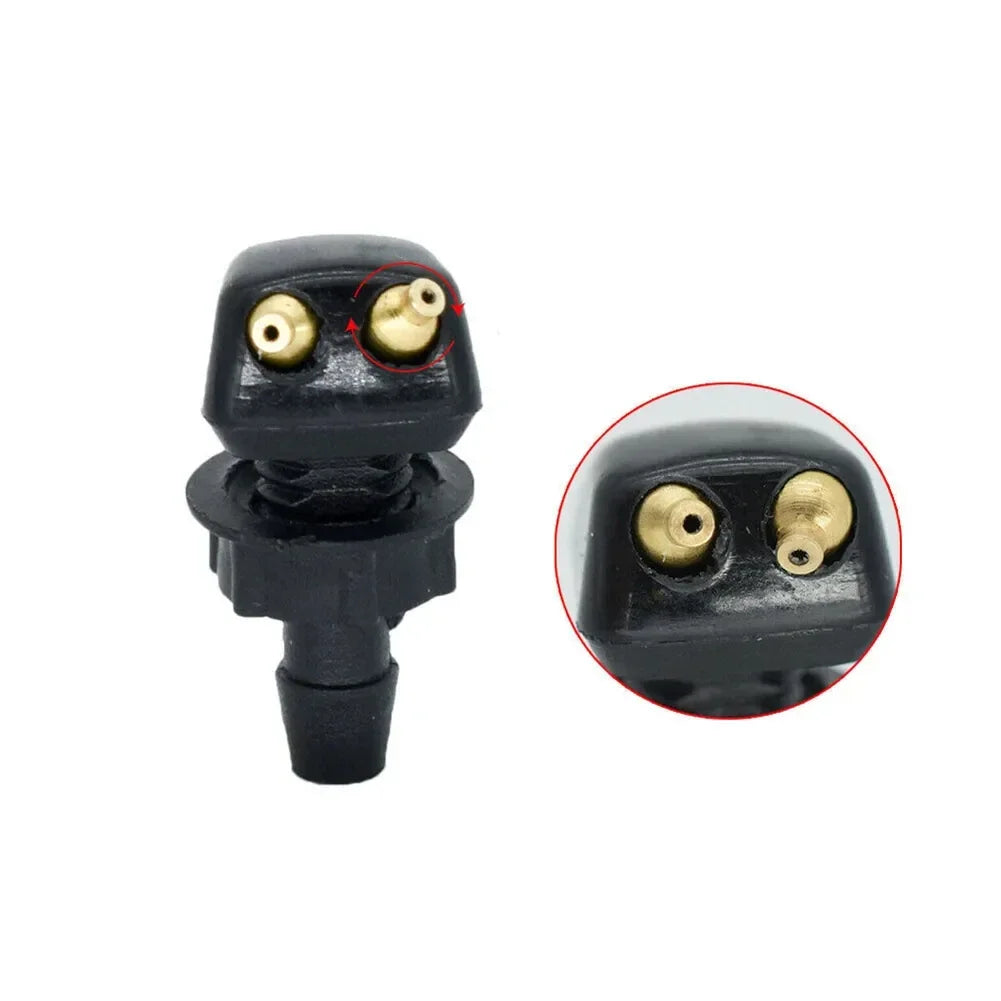 Car Windshield Wiper Washer Spray Nozzle Fits Most Car Models Car Adjustable Dual Holes Windshield Washer Nozzle Wiper