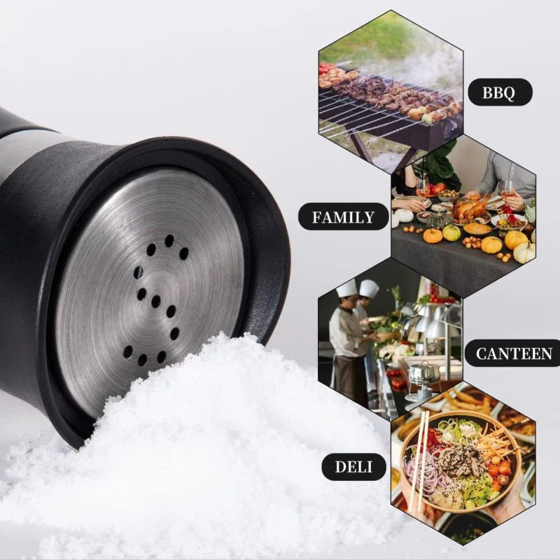 DUTRIEUX Gewürzset Edelstahl Glas - 2 Stück 150ml 12cm