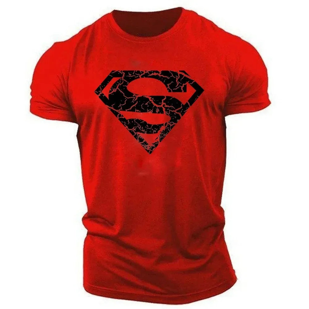 Herren T-Shirt 2025 - Summer Casual Outdoor Sports 2D Cartoon Print Quick Drying Crewneck
