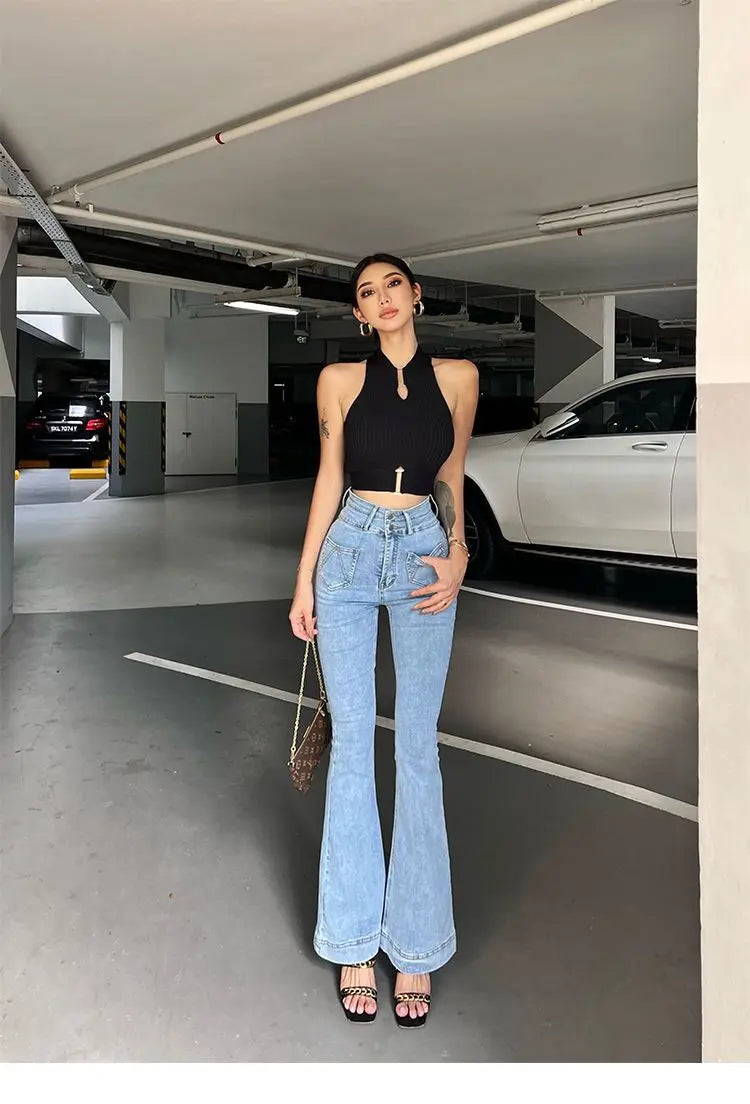 HELIAR Women elegant Tank Tops Chic Y2K Tops Halter Off Shoulder Tops Crop Tops Elastic Solid Tank Tops For Women Summer