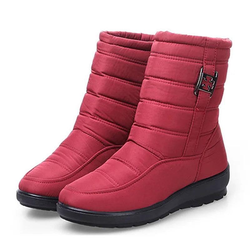 Waterproof Women Boots Winter Shoes Platform Wedge Snow Boots Comfort Thick Plush Warm Ankle Boots Female Mujer Sneakers Women