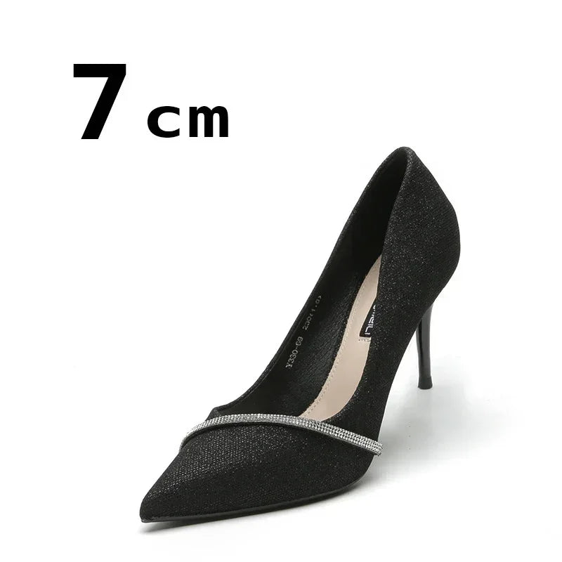 Women's Shoes Heel Trend New Spring Summer Pointy Wedding High-heeled Shoe Flashion elegant Chic and Elegant Stiletto Pumps
