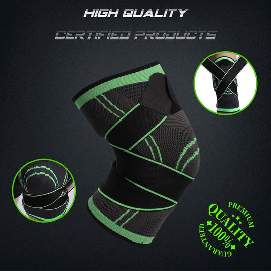 WOSWEIR-Sports Compression Sleeve Knee Guard Pads Braces for Knee Elbow Fitness Protective Gear Arthritis Joints Protector