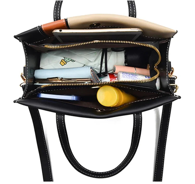 Fashion Crossbody Bags Adjustable Strap Top Handle Bag Large Capacity Totes Shoulder Bags Patchwork Handbags for Women Gift