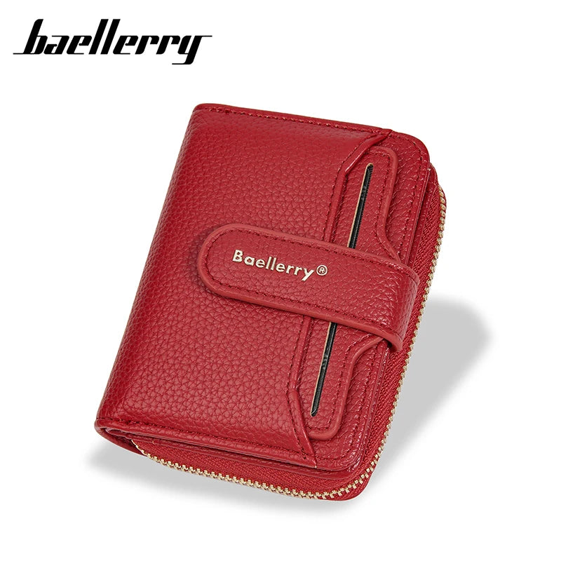 Neue Kurz Frauen Reißverschluss Geldbörsen Große Kapazität Karten Halter Marke Weiblich Portemonnaies Qualität Münz Tasche Foto Halter Geldbörse Für Mädchen