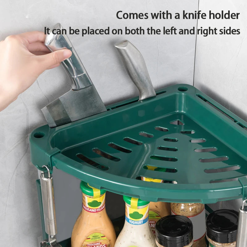 Choice Eckregal Küchenrack - Dreieck 3 Ebenen 25x25cm