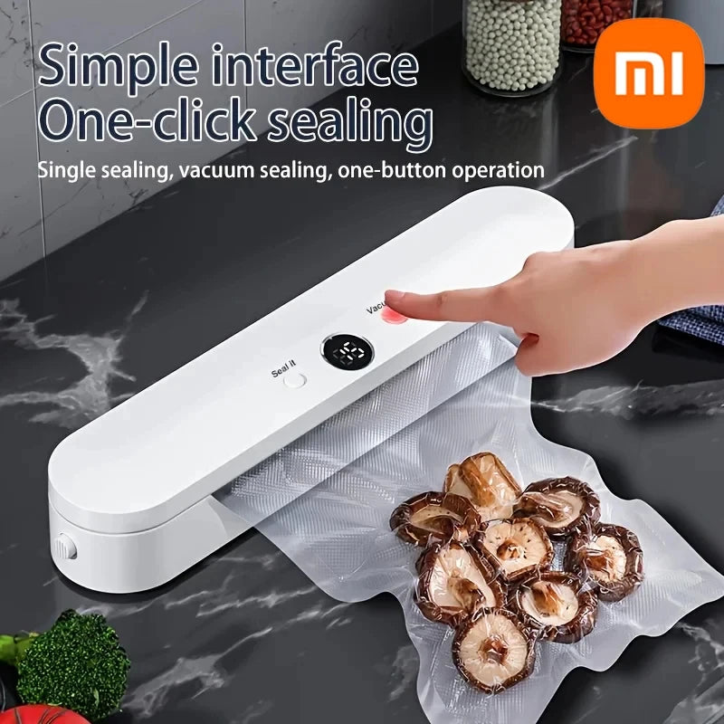 Xiaomi Automatic Vacuum Sealer Machine Dry Wet Dual Use For Food Storage With 10pcs Free Bags Sealing Machine for Vacuum Package