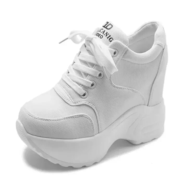 WGZNYN 187 Plateau Sneaker Atmungsaktiv - 10cm Absatz Mesh