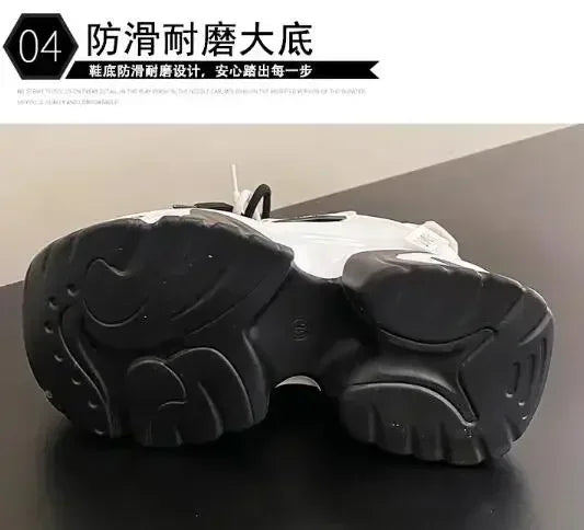 Fashion Sneakers For Women 11CM Platform Chunky Casual Shoes High Quality Autumn Woman Tenis Female Walking Trainers Thick Sole