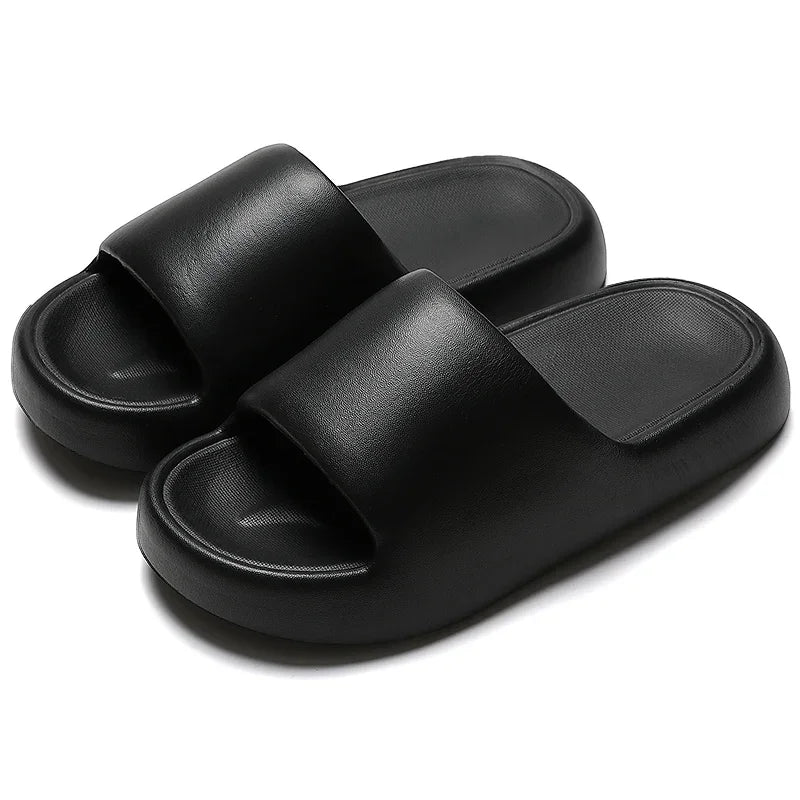 New Soft EVA Slippers Couples Home Slipper Outdoor Beach Summer Sandals Bath Men Flip Flops Non-Slip Women Thick Sole Shoes