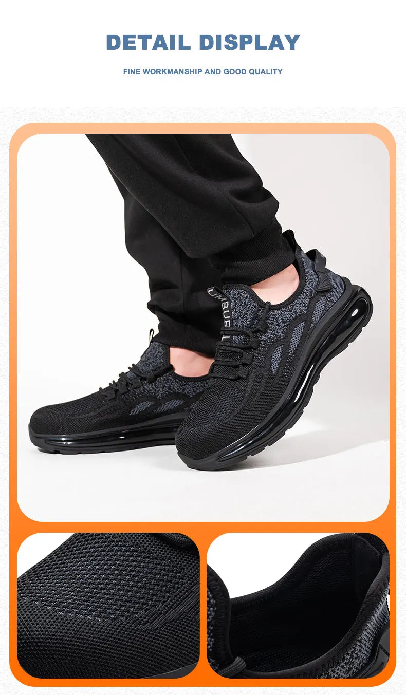 Lightweight Breathable Sneakers for Women Slip Resistant Shoes Outdoor Puncture-proof Outsole Comfort Wear Resistant Shoes