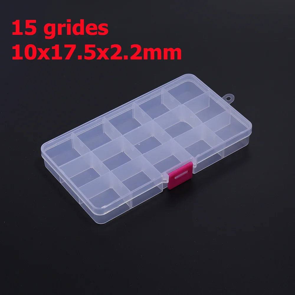 Plastik Schmuck Boxen Plastik Werkzeug Box Verstellbar Handwerk Organizer Lagerung Perlen Armband Schmuck Boxen Verpackung Großhandel