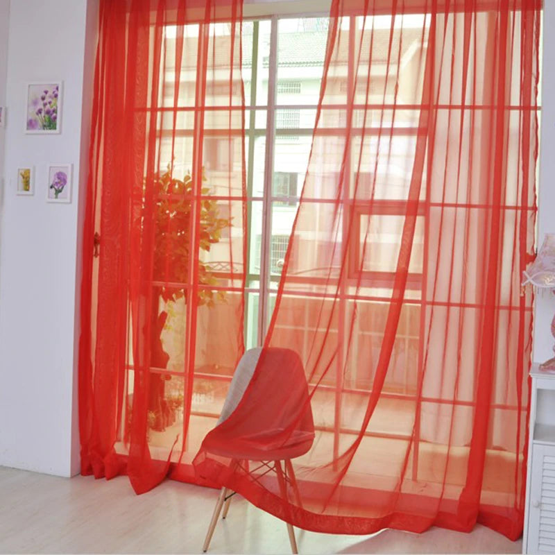 Zhejiang C Voile Gardine - 100 Prozent Polyester 140x250 Cm