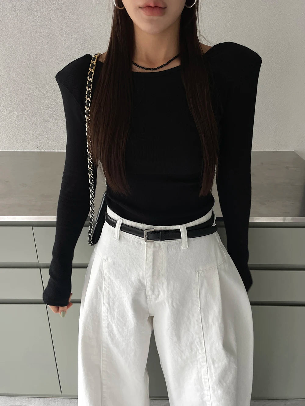 Jeans Spring Summer Long Wide Leg Pant Women High Waist Fashion Casual Korean Style Ladies Trousers Loose Pleated Woman Pants