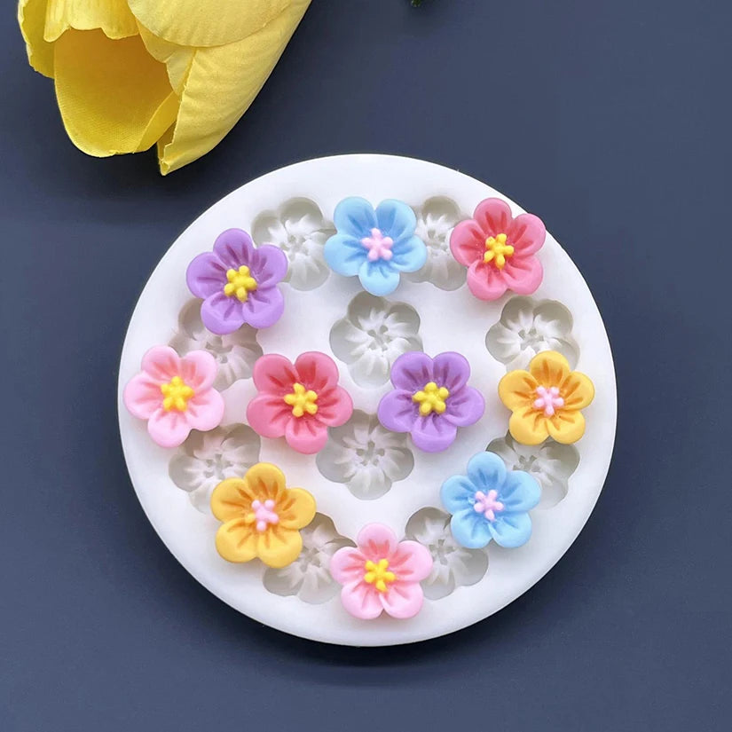 Flower Daisy Silicone Sugarcraft Mold Resin Tools Cupcake Baking Mould Fondant Cake Decorating Tools