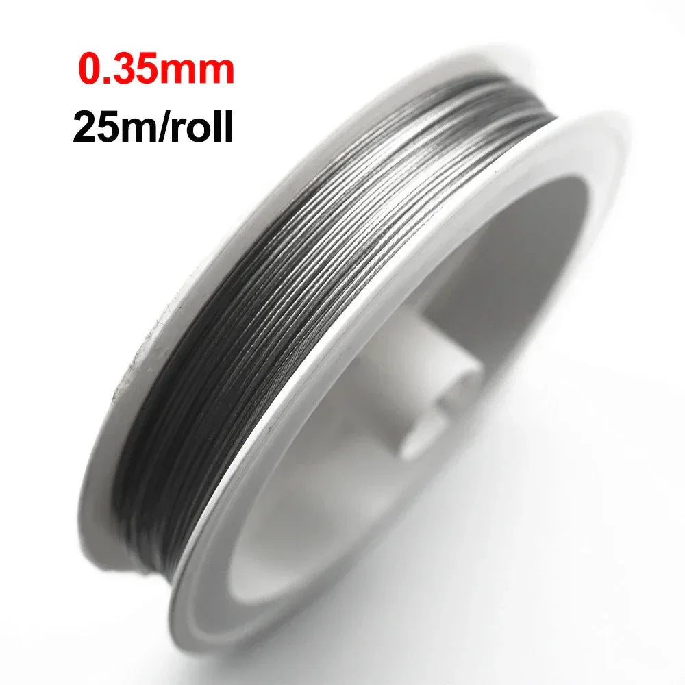 Moonrise Tiger Schwanz Beschichtet - 25m 0.3-0.6mm Rostfrei - Golden Bridge Store