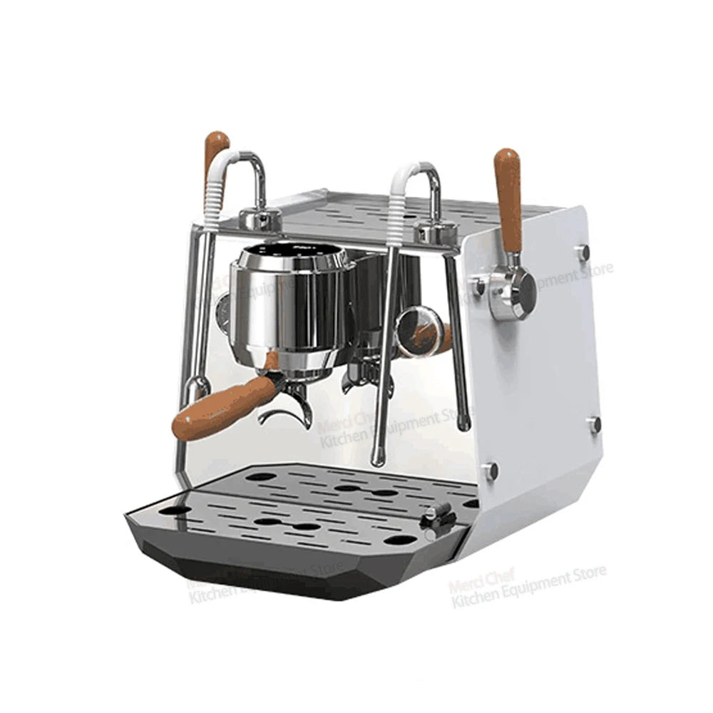 Home/Commerical Espresso Coffee Machine 0.5L+ 1L Boliers PID Temperture Control Connect External Water Source LED Screen 2400W