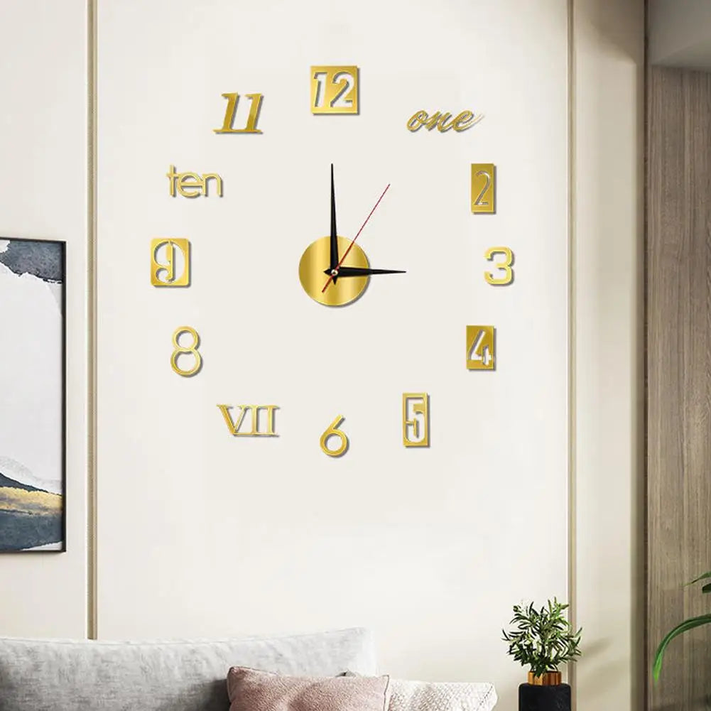 Hign Concerned 3D Leuchtuhr - Rahmenlos Acryl 30cm DIY