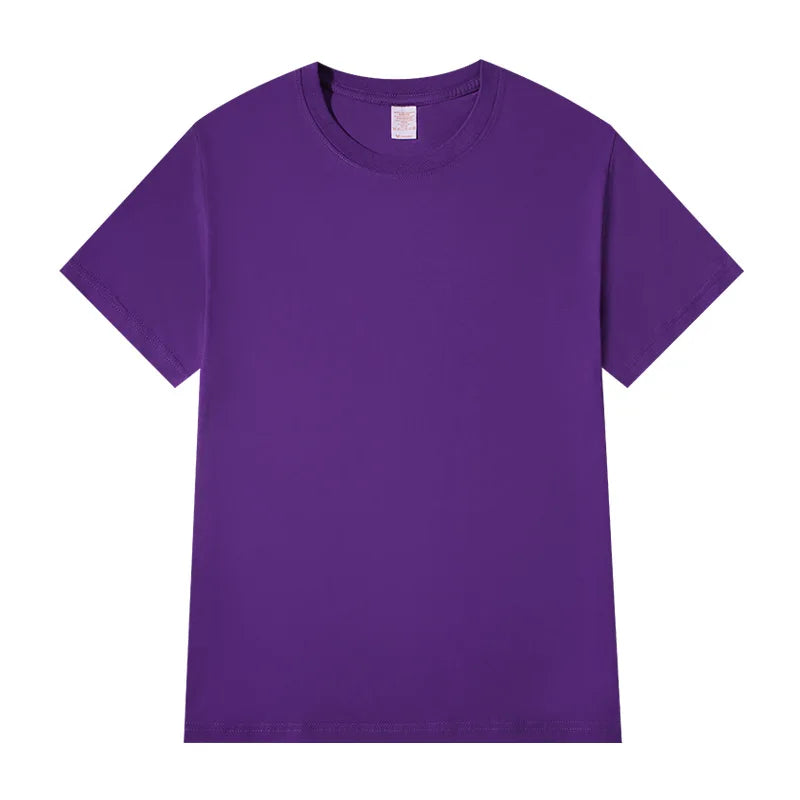 Women T-shirts 2025 Tops Solid Short Sleeve Loose O-neck Cotton Casual Ladies Shirts Harajuku Korean Summer Woman Tshirts