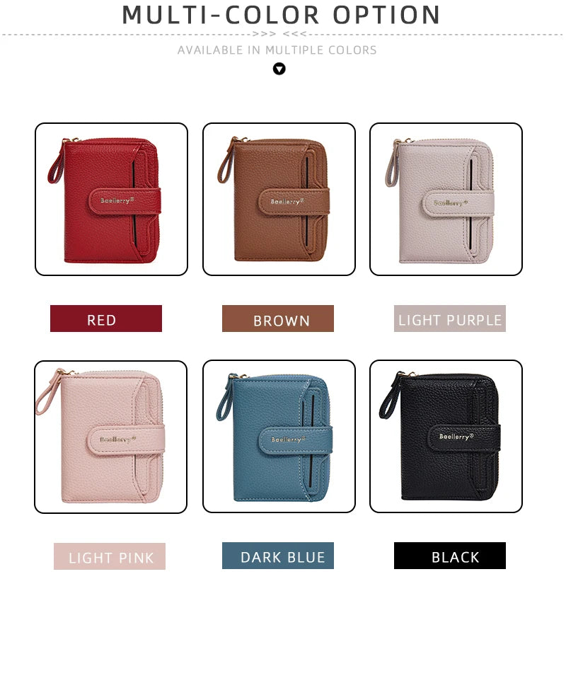 Neue Kurz Frauen Reißverschluss Geldbörsen Große Kapazität Karten Halter Marke Weiblich Portemonnaies Qualität Münz Tasche Foto Halter Geldbörse Für Mädchen