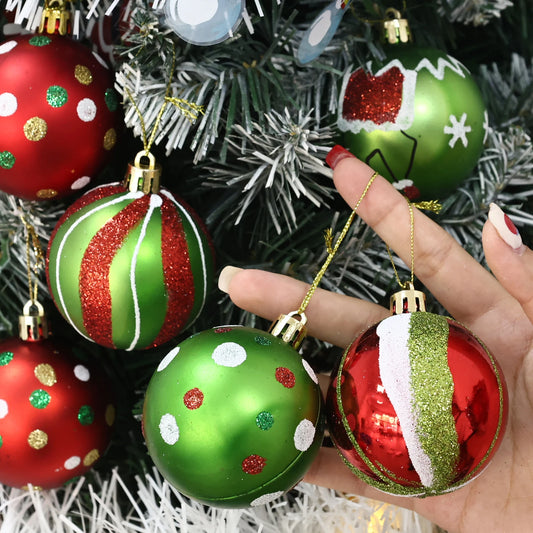 Choice Glitter Kugeln Glitzer Malerei - 6er Set Durchmesser 3 cm