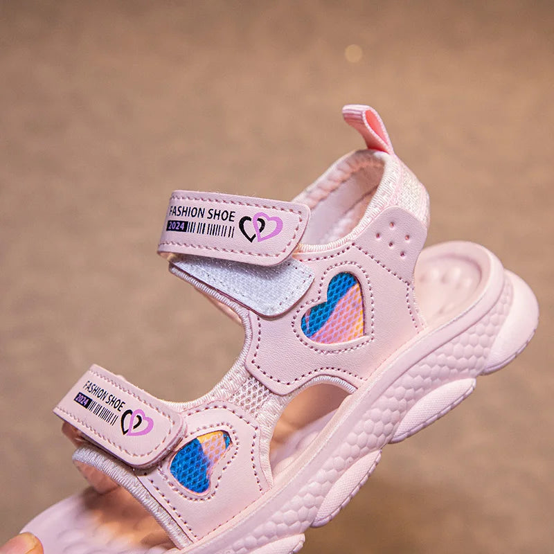 Mädchen Sandalen 2025 Neuer Sommer - Prinzessin Weiße Party Kinder Sandalen - Platform Baby Casual Strand Schuhe Rutschfest