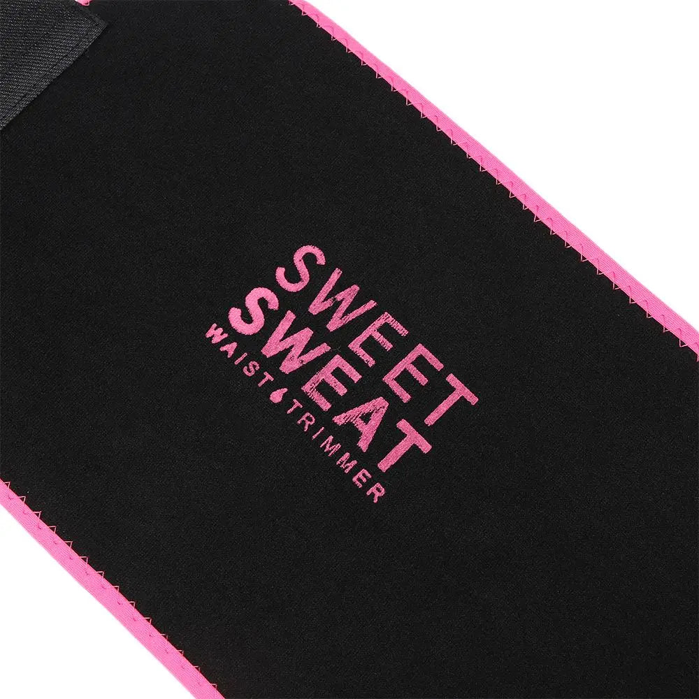 SWEET SWEAT Women Slimming Belt Fitness Corset Waist Support Adjustable Sweat Waist Trainer Body Shaper Lumbar Belt