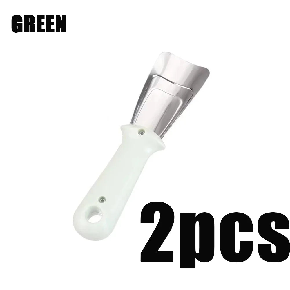 Edelstahl Schaber Enteiser Tragbar - 2 Stück 18 Cm Rostfrei