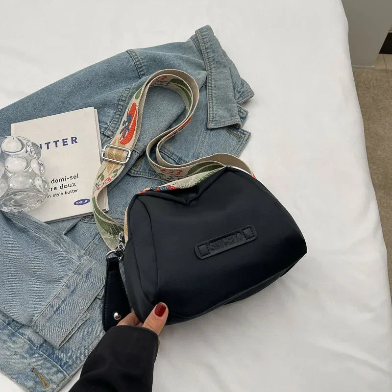 Genți de umăr pentru femei, genți de mână Oxford din pânză, geantă de mână cu pernă, geantă de mână de mare capacitate, geantă de stradă casual de călătorie, geantă mică din material textil