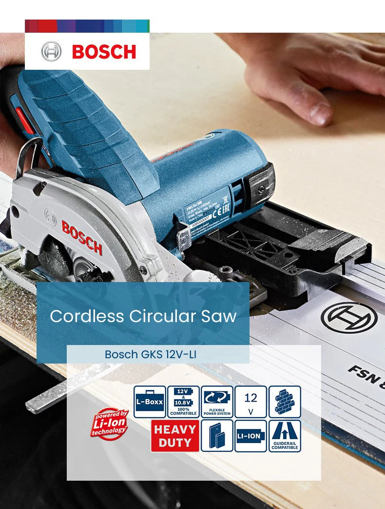 Kreissäge 2025: Bosch GKS 12V-LI Electric Circular Saw 85Mm Cordless 12V - Wood Saw Electric Chainsaw Professional Woodworking Cutting Power Tool Collection