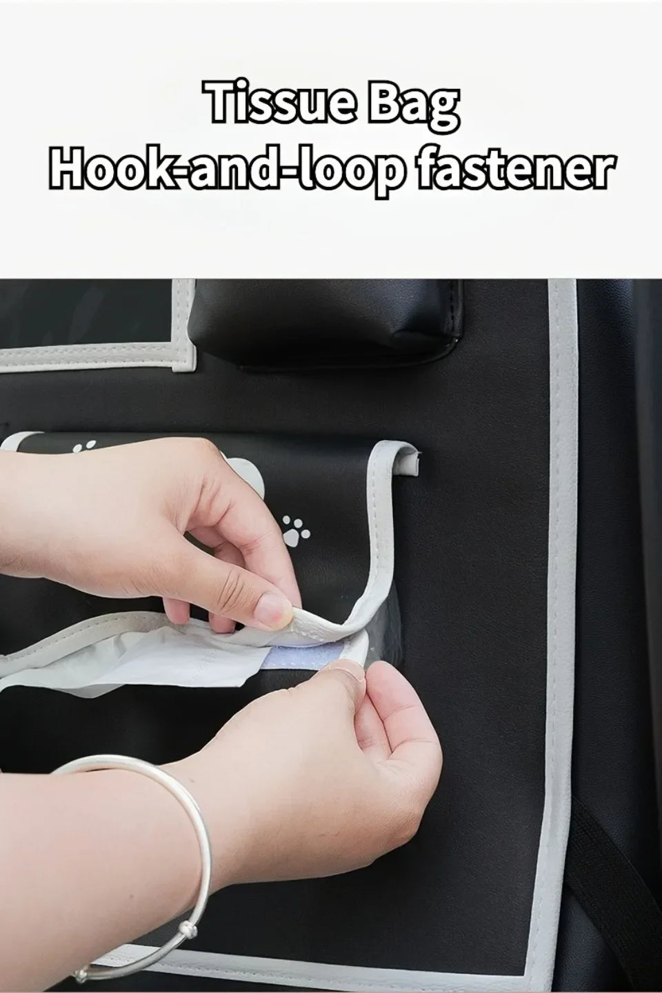 Organizator auto 2025: Geantă de depozitare pentru spătarul scaunului auto, pernă anti-șoc pentru copii - Organizator suspendat pentru spătarul scaunului cu desene animate, impermeabil, durabil, colecție de depozitare auto