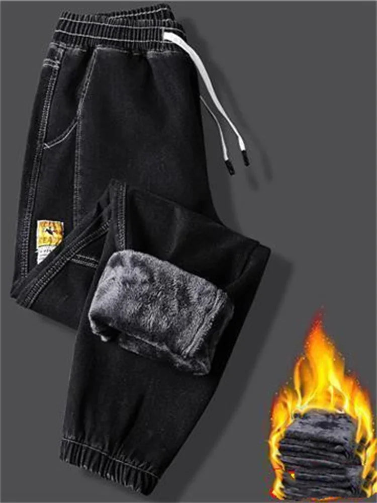 Herren-Jeans 2025: Winter-Fleece Thermal-Denim - Streetwear Collection