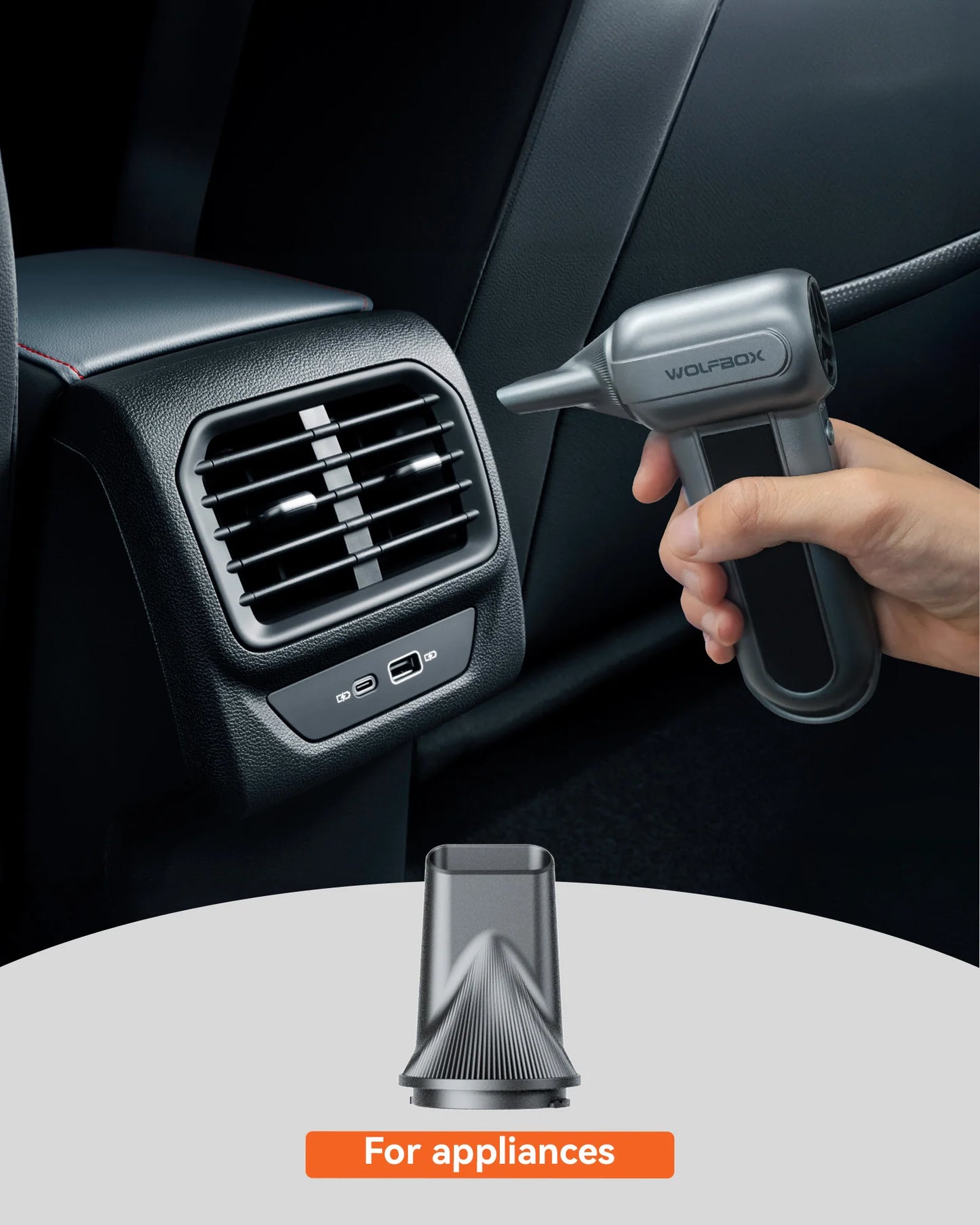 Druckluft-Reiniger 2025: WOLFBOX MF100 Compressed Air Duster 150000RPM Super Power Electric Rechargeable Collection