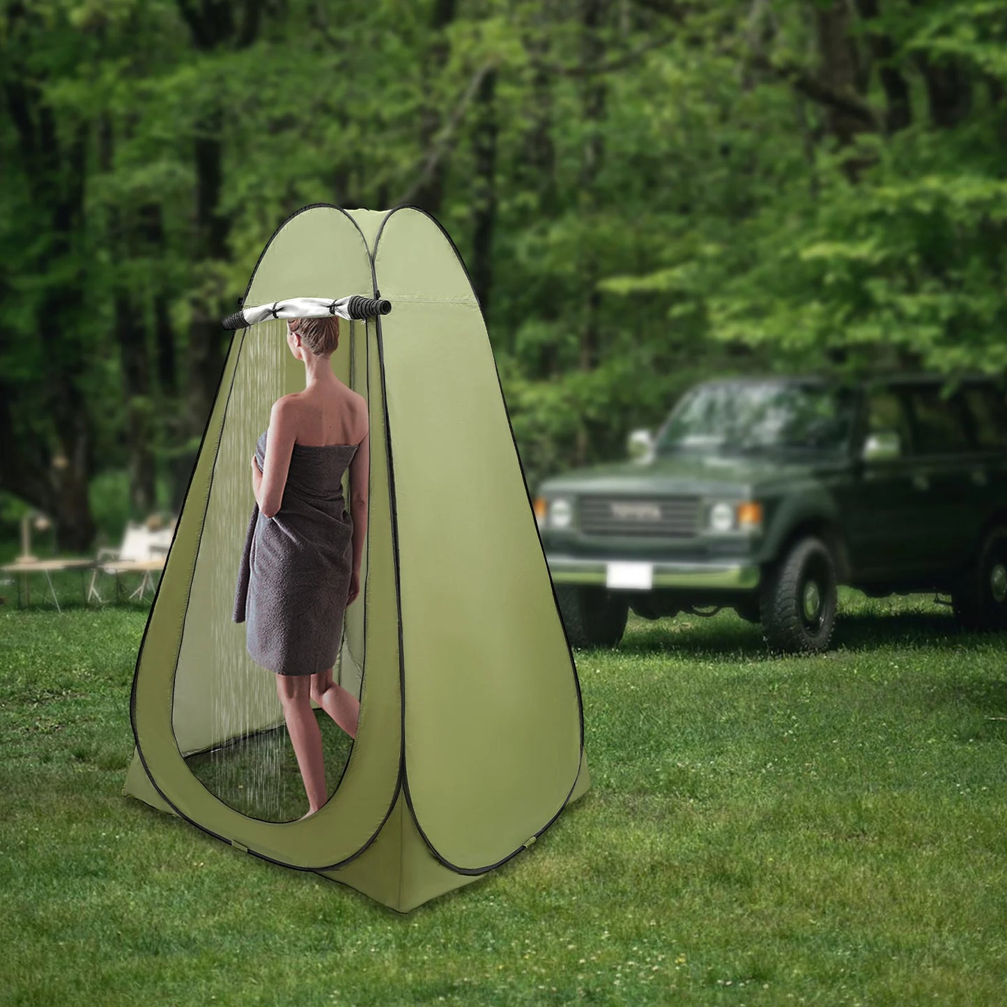 Shower Tent, Outdoor Camping Privacy Shelter, Portable Toilet Tent for Hiking