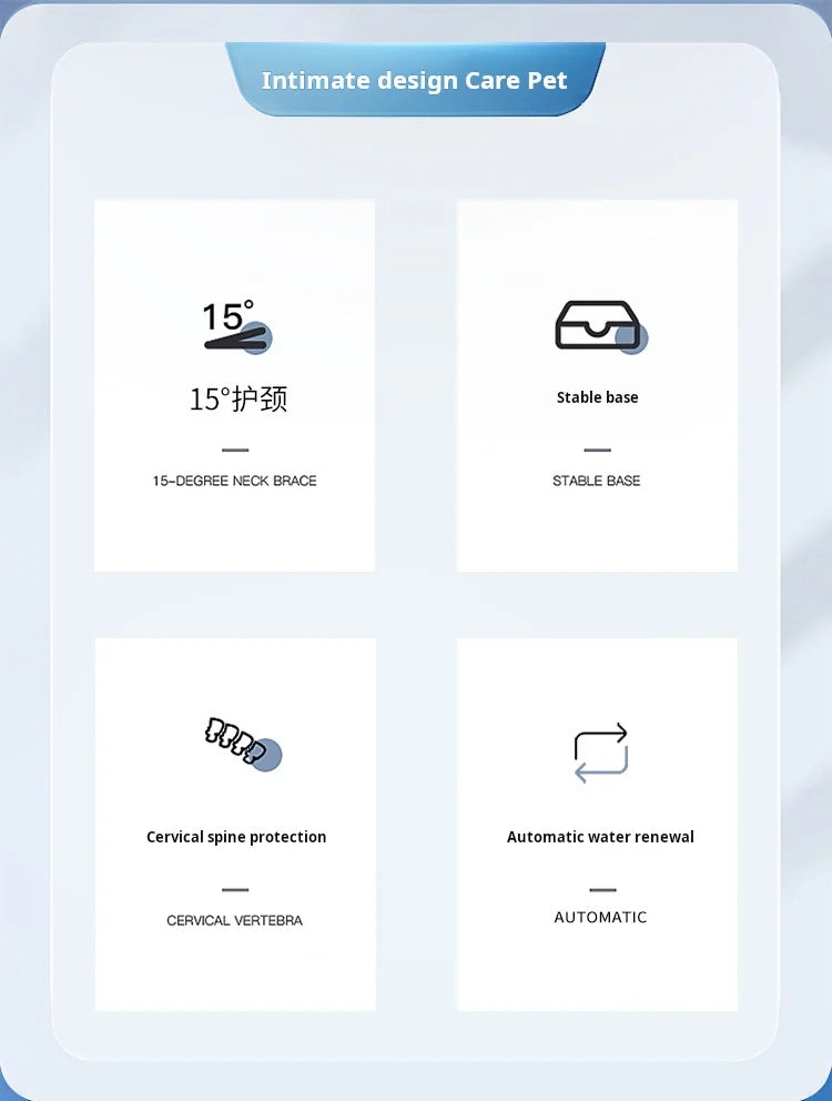 PetHome Trio-Ohr Wasserspender - 1,5L, 5W, kompakt 20cm