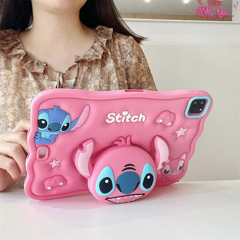 Stich 3D Cartoon Silikon - iPad 10,2/10,9 Zoll, stoßfest
