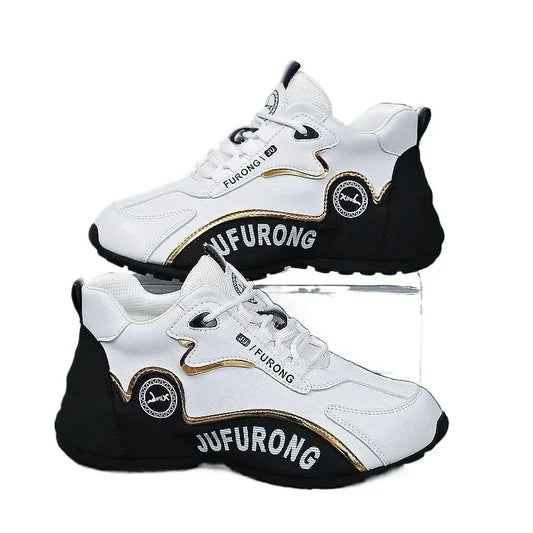 Man 2024 Luxury Sneakers Sports Shoe Women Casual Sneakers Chunky Sneakers Couples New Designer Soft-soled Leather Running Shoes - Golden Bridge Store