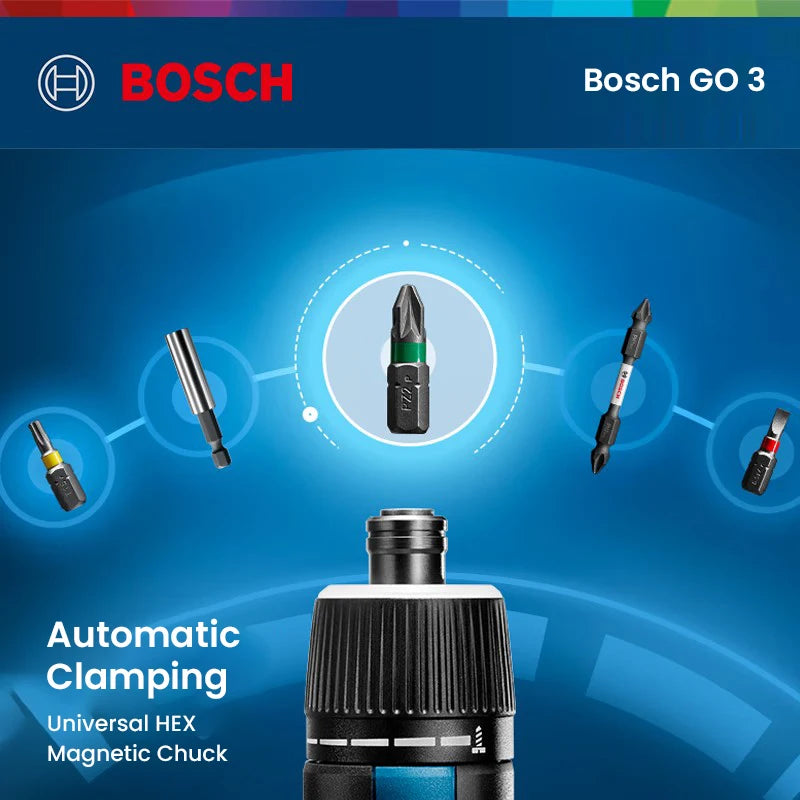 BOSCH GO 3 Electric Screwdriver 3.6V 2Ah Battery 5Nm Screw Driver Forward And Reverse Rotation Screwdriver PK GO 2