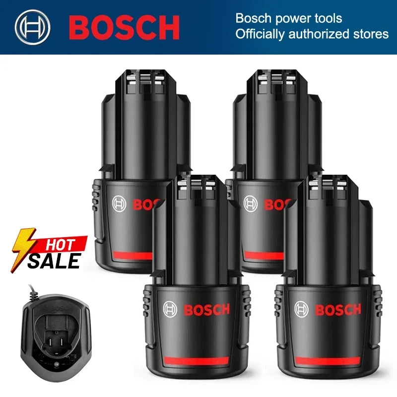 Bosch 12V 2.0Ah BAT411 - Lithium-Ion Rechargeable Battery Charger Collection