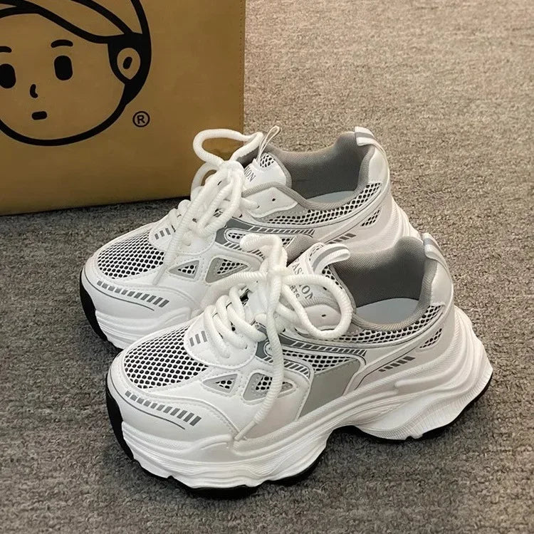 Fashion Platform Sneakers for Women Casual Non Slip Thick Sole Sports Shoes Woman Comfortable Casual Sports Shoes Zapatos Mujer
