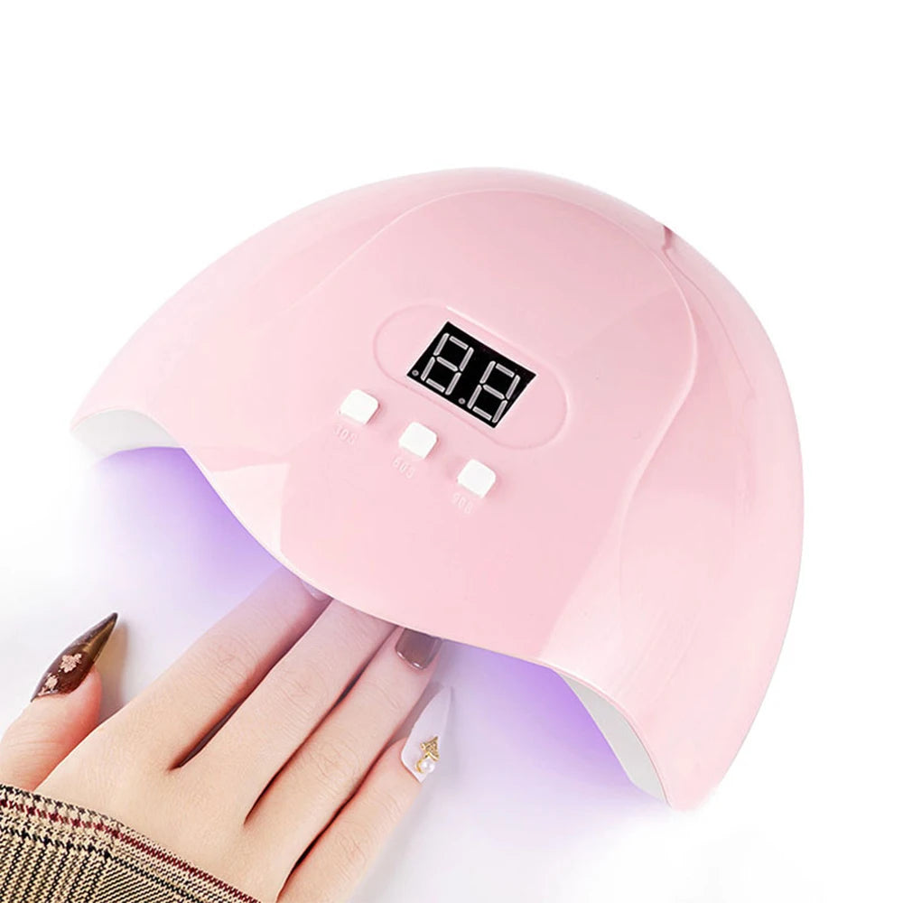 LULAA 54w Lampă UV pentru unghii cu gel Lampă de uscare Material profesional Uscător de unghii Lampă LED pentru accesorii de unghii Instrumente de manichiură