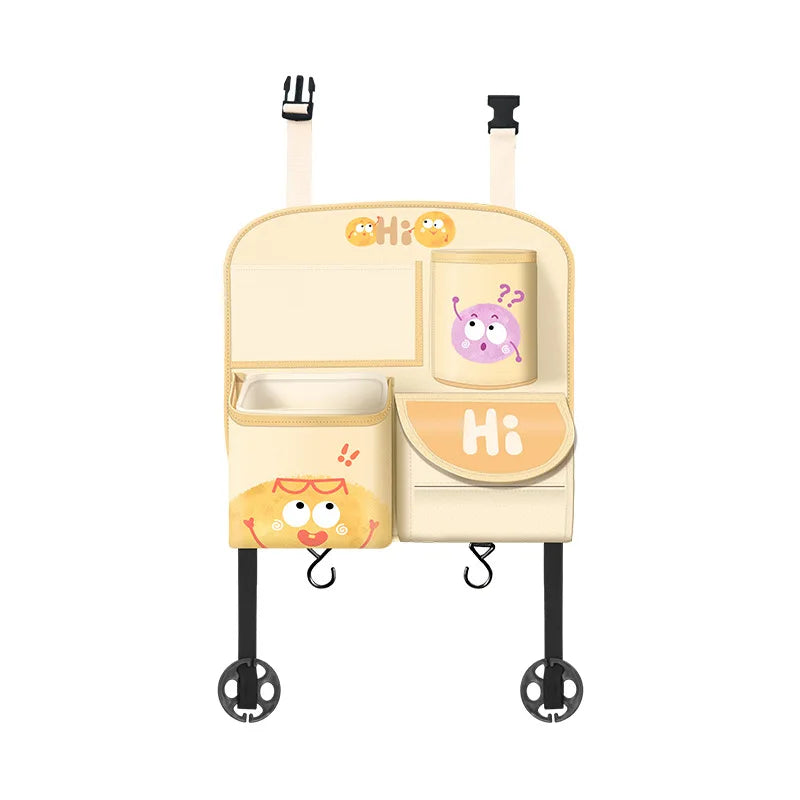 Car Storage Hanging Bag for Car Interior Multi-Functional Car Seat Back Organizer Rear Seat Tissue Box Trash Can Storage Box