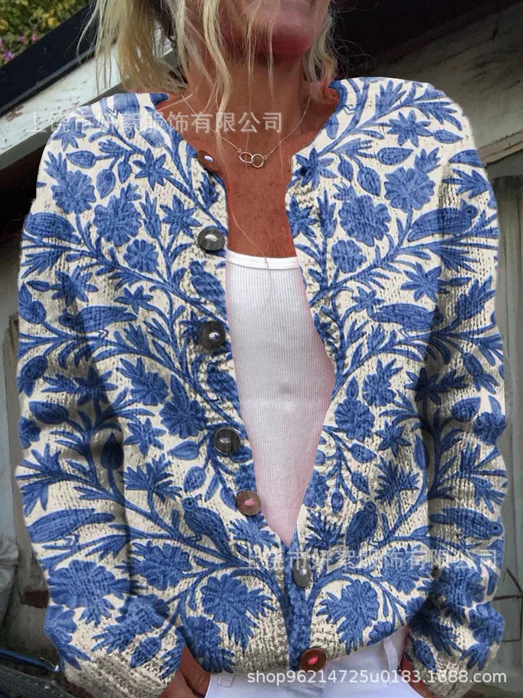 Mira Luna Plüsch-Strickjacke - Feinstrick, Vollarm, Stretch