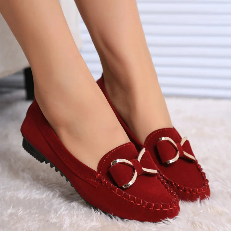 Women's Flat Shoes Fashion Casual Lofers 2023 Ladies Elegant Butterfly-Knot Comfortable Shoes Women Soft Classic Office Shoes