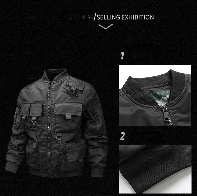 Alpha Ranger Baseballjacke Winddicht - 3 Taschen, M