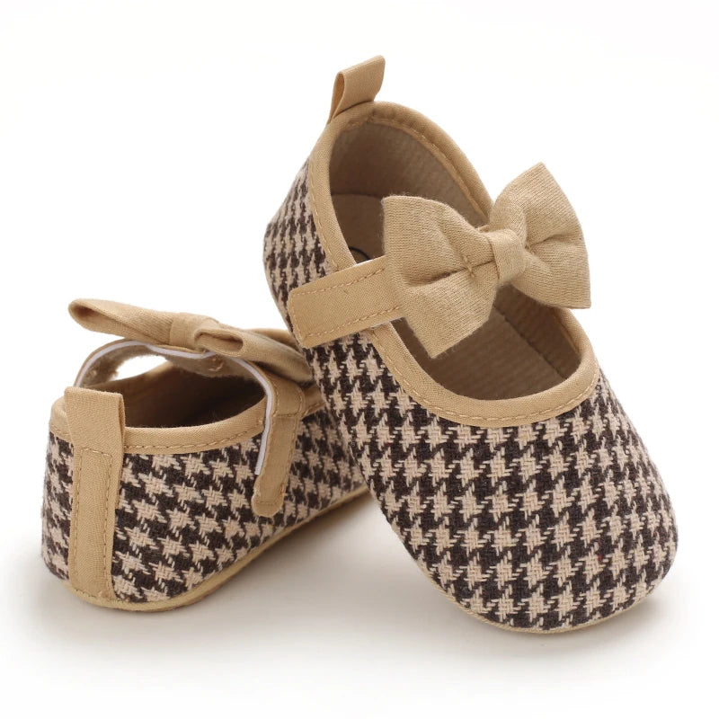 Frühling Herbst Neuer Stil Kleine Duft Gitter Prinzessin Schuhe 2025 - Neugeborene Baby Mädchen Gummisohle Rutschfest Erste Laufschuhe
