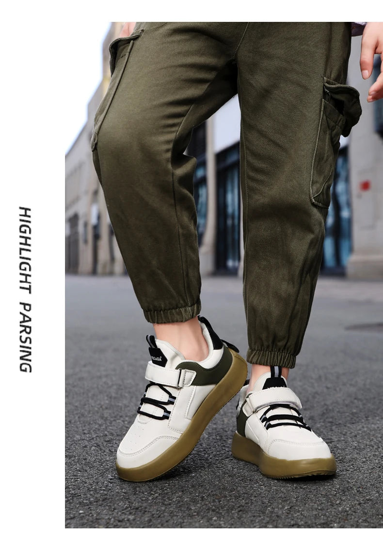 Jungen Mode Skate Schuhe 2025 - Dämpfende Sohle Fußgewölbe-Unterstützung - Plattfuß Casual Sneakers Schulschuhe