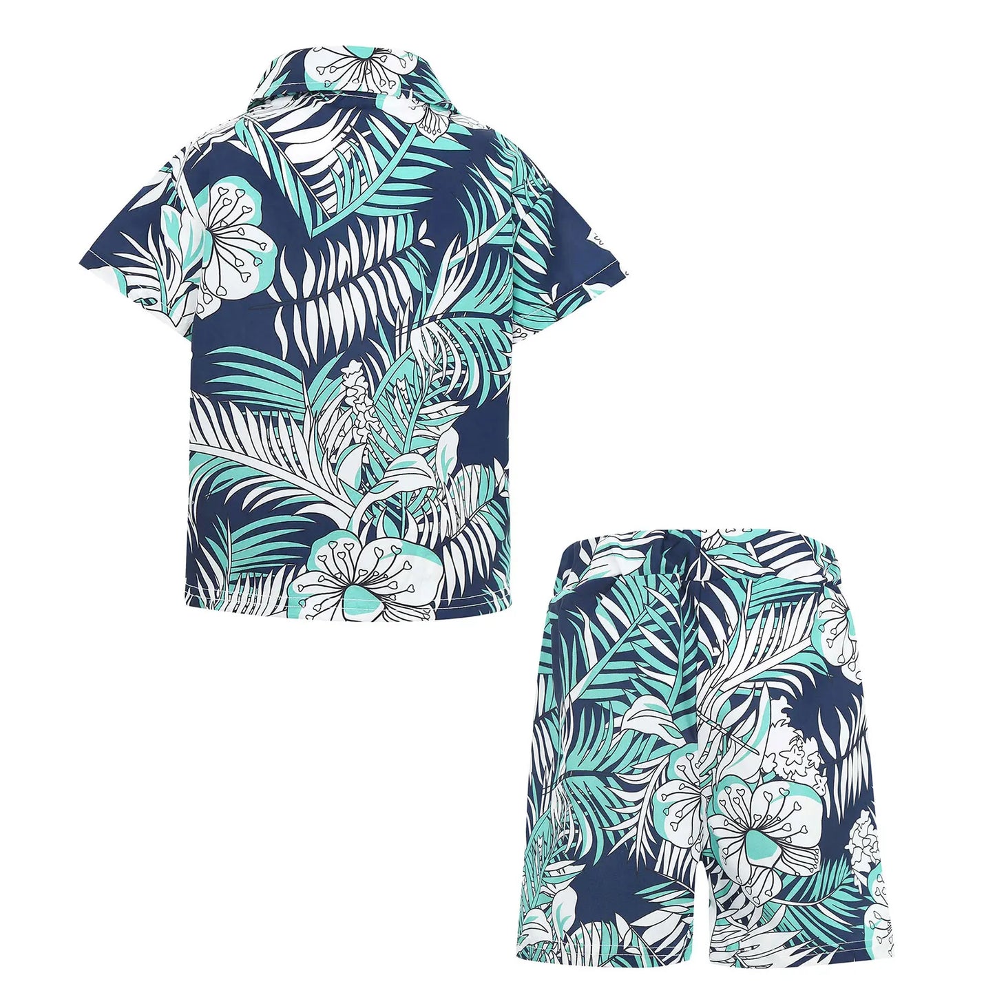 Jungen-Sommer-Set 2025: Hawaii-Hemd & Shorts - Premium Vacation Collection