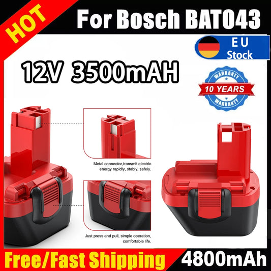 Turpow BAT043 NiMH Akku 12V 3500mAh - ErsatzFürBosch