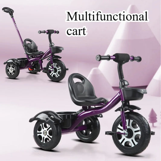 Cărucior tricicletă Choice 2 în 1 - Scaun reglabil 3-6 ani, coșuleț